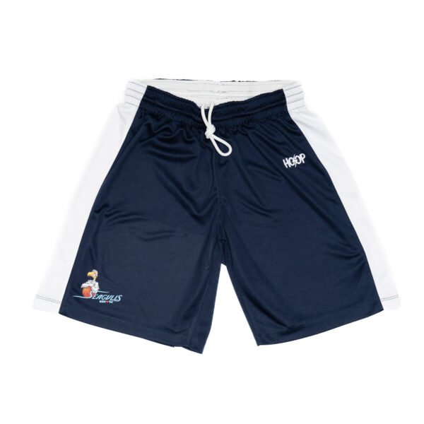 Genova Seagulls Basketball Unisex Practice Basketball Short - Blue Navy/White