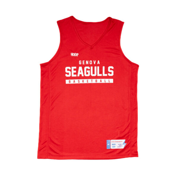 Genova Seagulls Basketball Unisex Practice Basketball Tank - Red