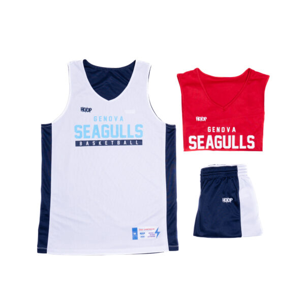 Genova Seagulls Basketball Unisex Practice Kit - Blue Navy/White/Red